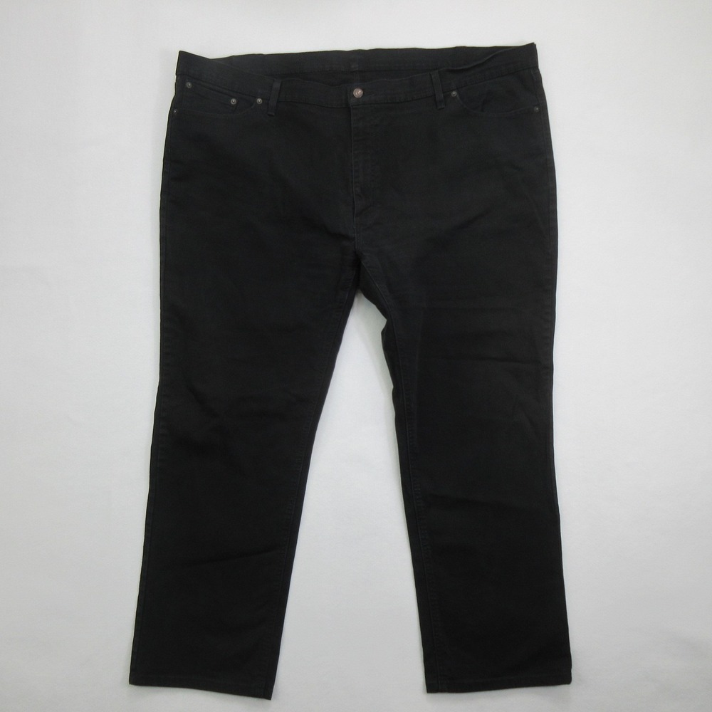 Levis Mens 541 Jeans Size W52 L32 Black Stretch Denim